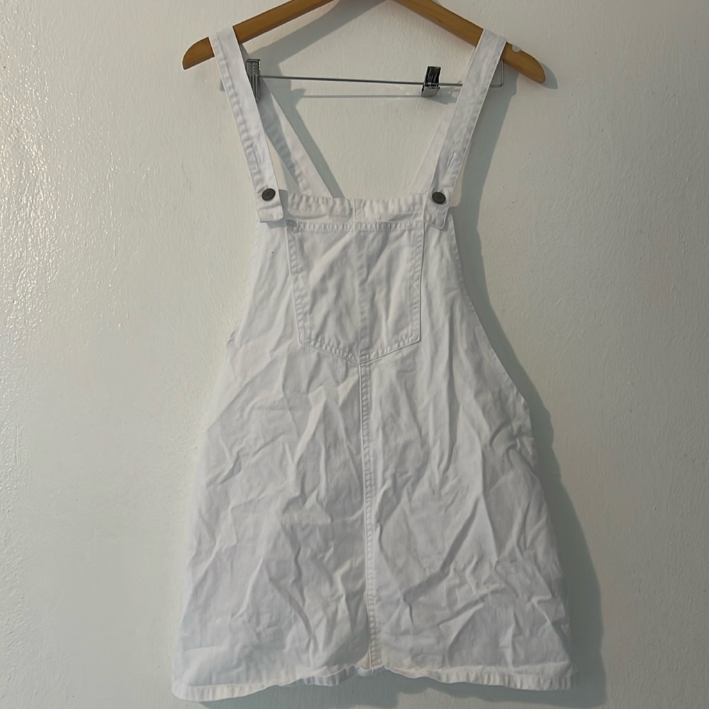 White Suspender Dress Size Small